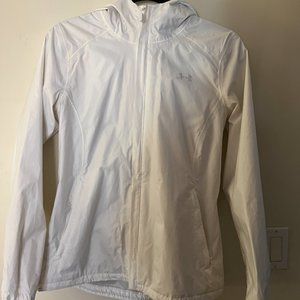 Under Armour White Windbreaker Jacket